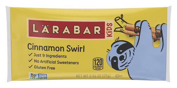 Larabar Kids Cinnamon Swirl bar wrapper