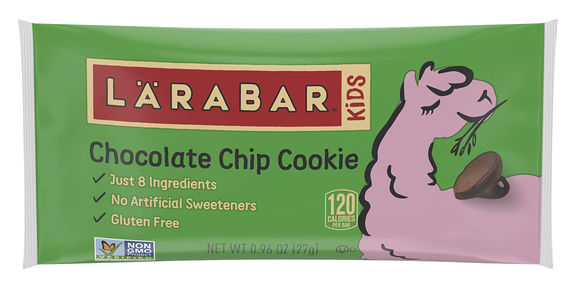 Larabar Kids Chocolate Chip Cookie bar wrapper