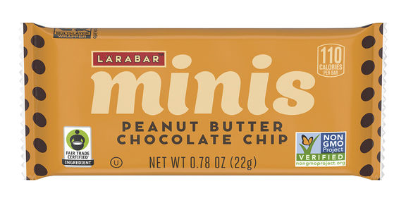 Larabar Mini Peanut Butter Chocolate Chip bar wrapper