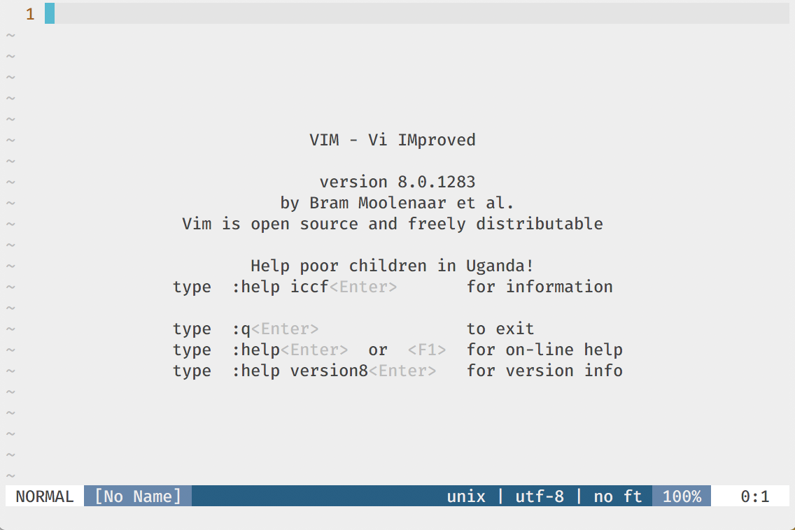 it’s vim