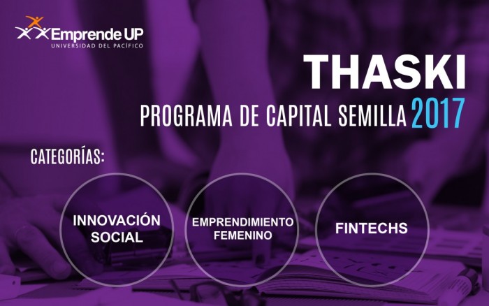 Thaski: Programa de Capital Semilla 2017 / Charlas y conferencias / Joinnus