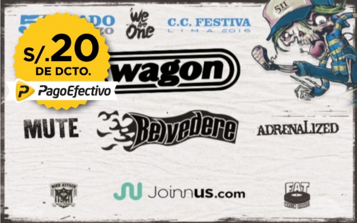 We Are One Tour @Lima Lagwagon, Belvedere, Mute, Adrenalized / / Joinnus