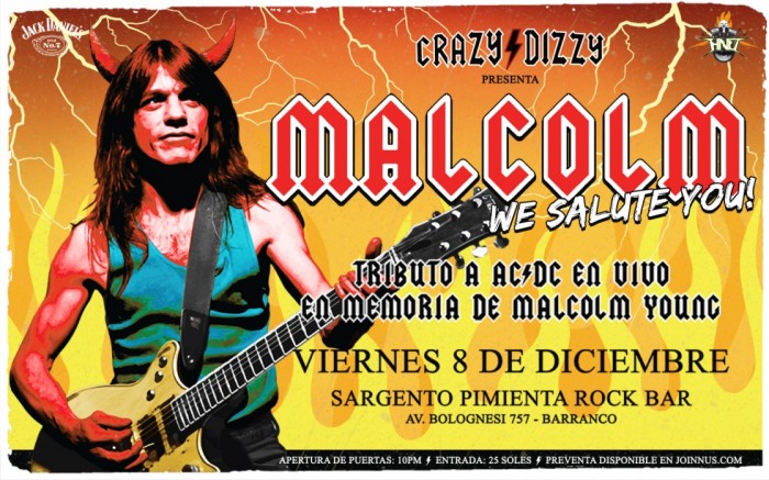 Malcolm, We Salute You: Tributo a AC/DC con Crazy Dizzy / / Joinnus