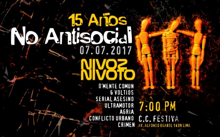 Ni Voz Ni Voto - No Antisocial 15 Años / Entretenimiento / Joinnus