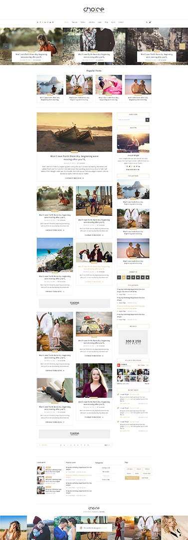 choice fashion wordpress blog