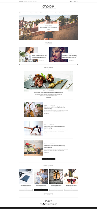 choice fashion wordpress blog
