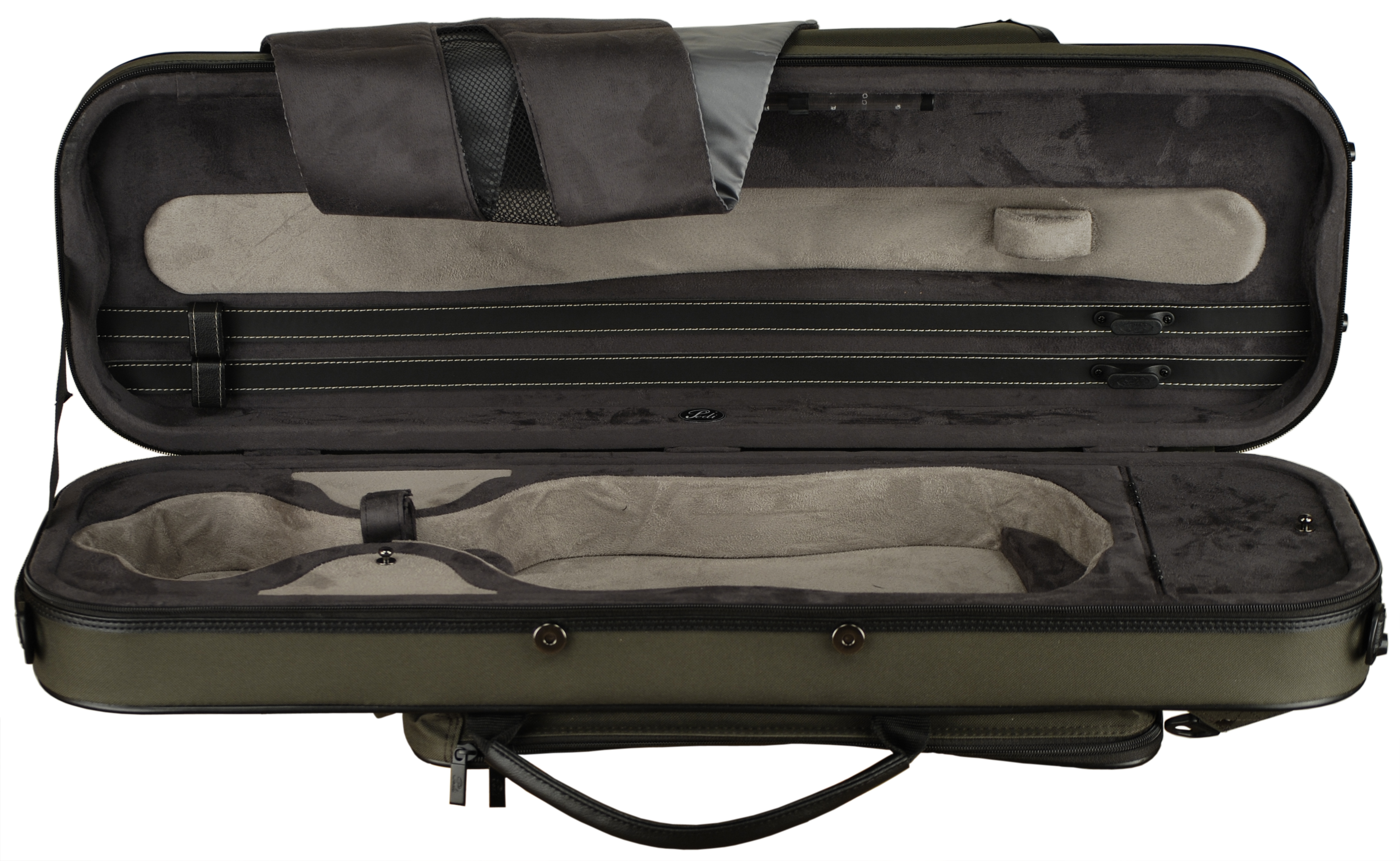 Pedi 51150 Oblong Violin Case Green J.R. Judd Violins