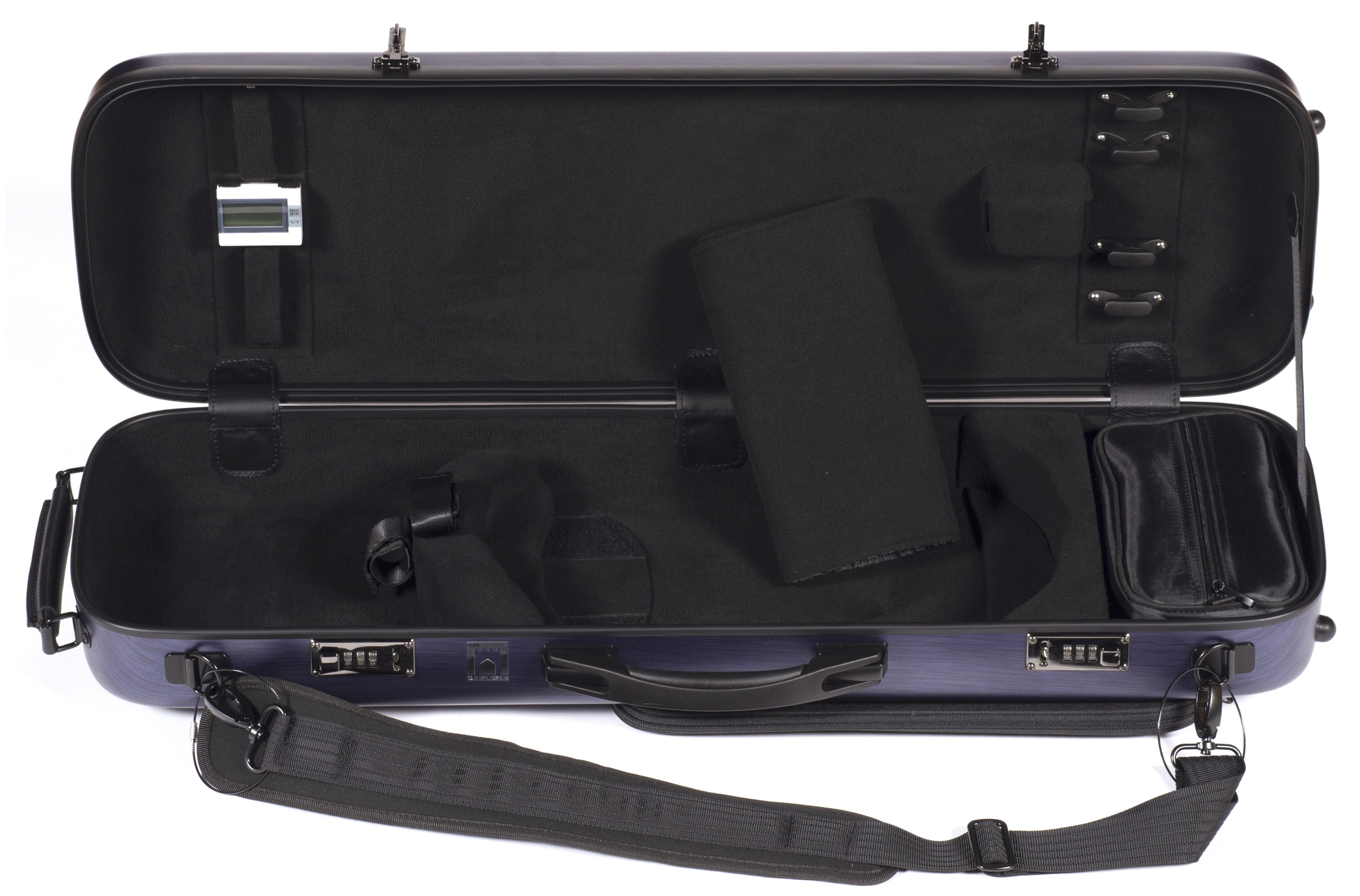 Carlisle Victory Oblong Violin Case Metallic Red J.R. Judd Violins