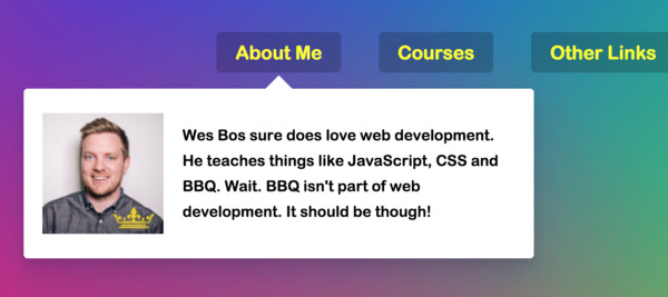 Stripe Follow Along Dropdown