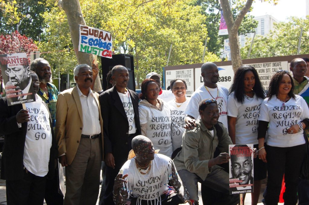 Rally for regime change in Sudan at the UN (Photo: Faith McDonnell)