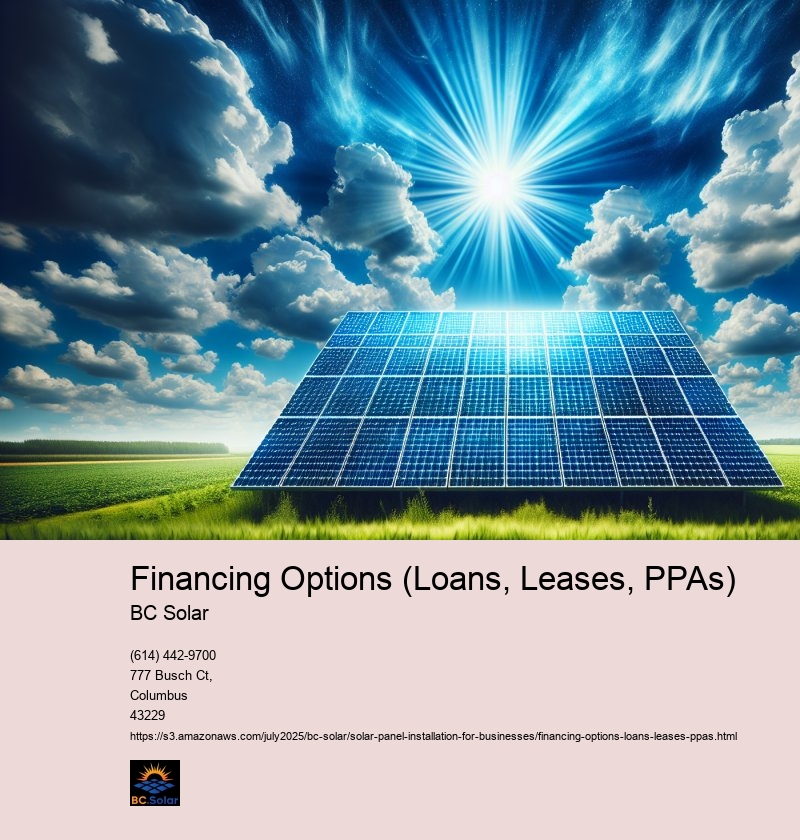 Financing Options (Loans, Leases, PPAs)