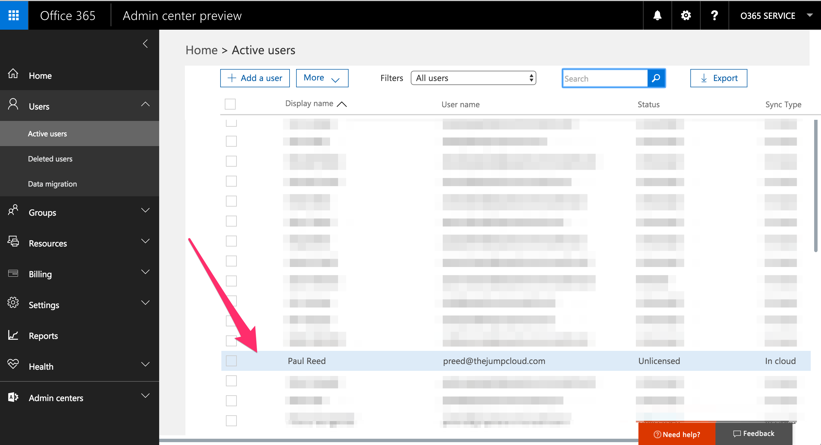 jumpcloud office 365 user import provisioning an office 365 account