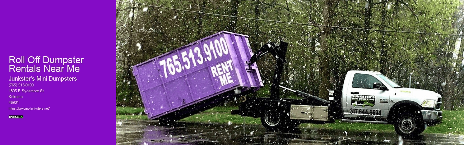 Roll Off Dumpster Rentals Near Me