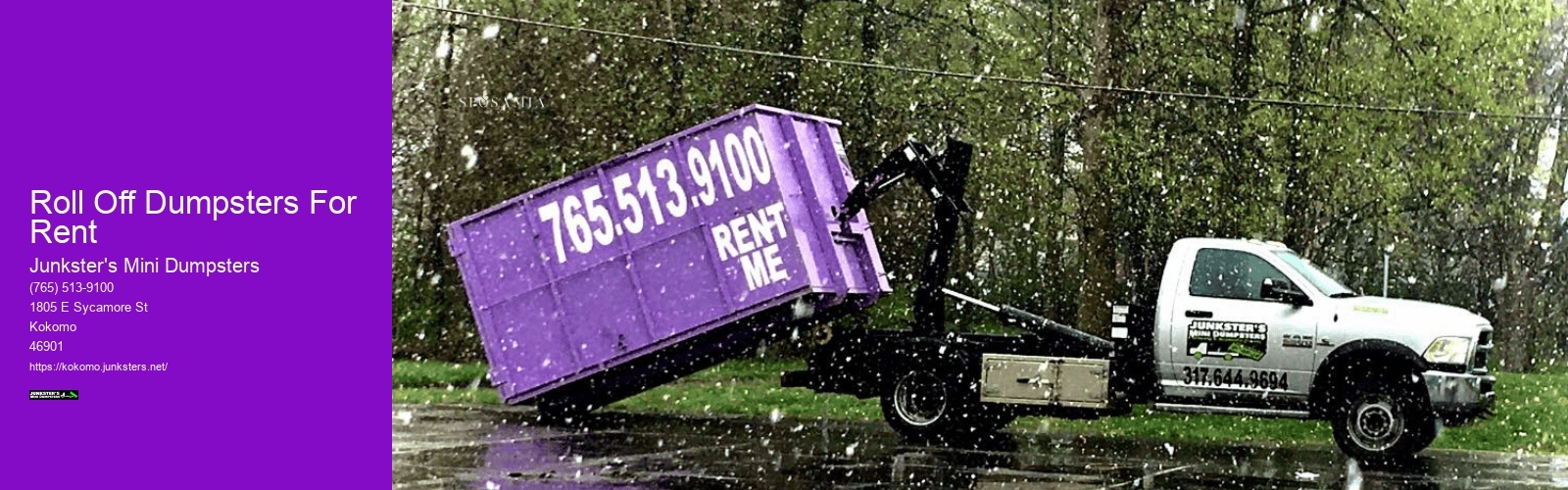 Roll Off Dumpsters For Rent