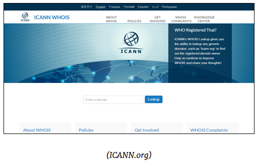Registering A Domain Name