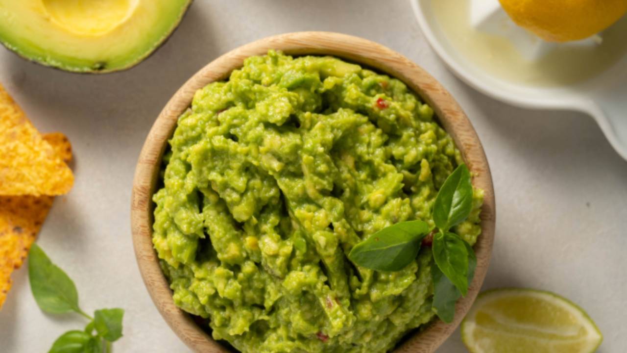 Anchovy guacamole dip