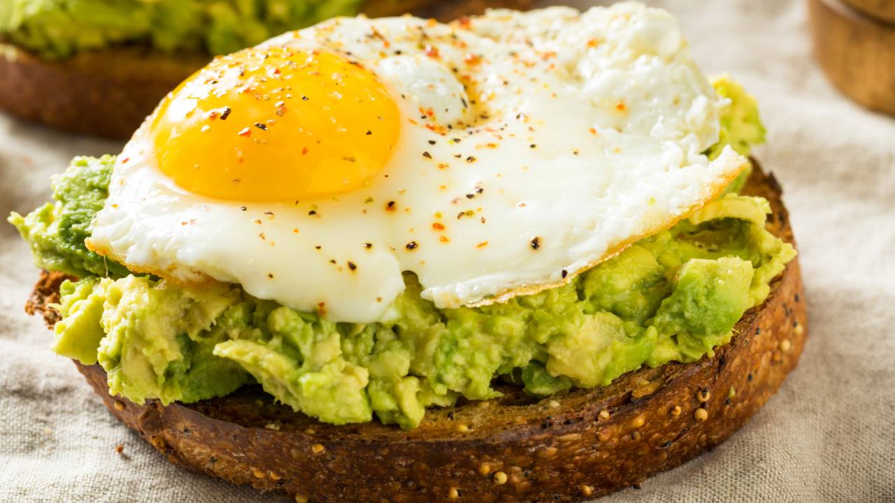 Egg and avocado toast