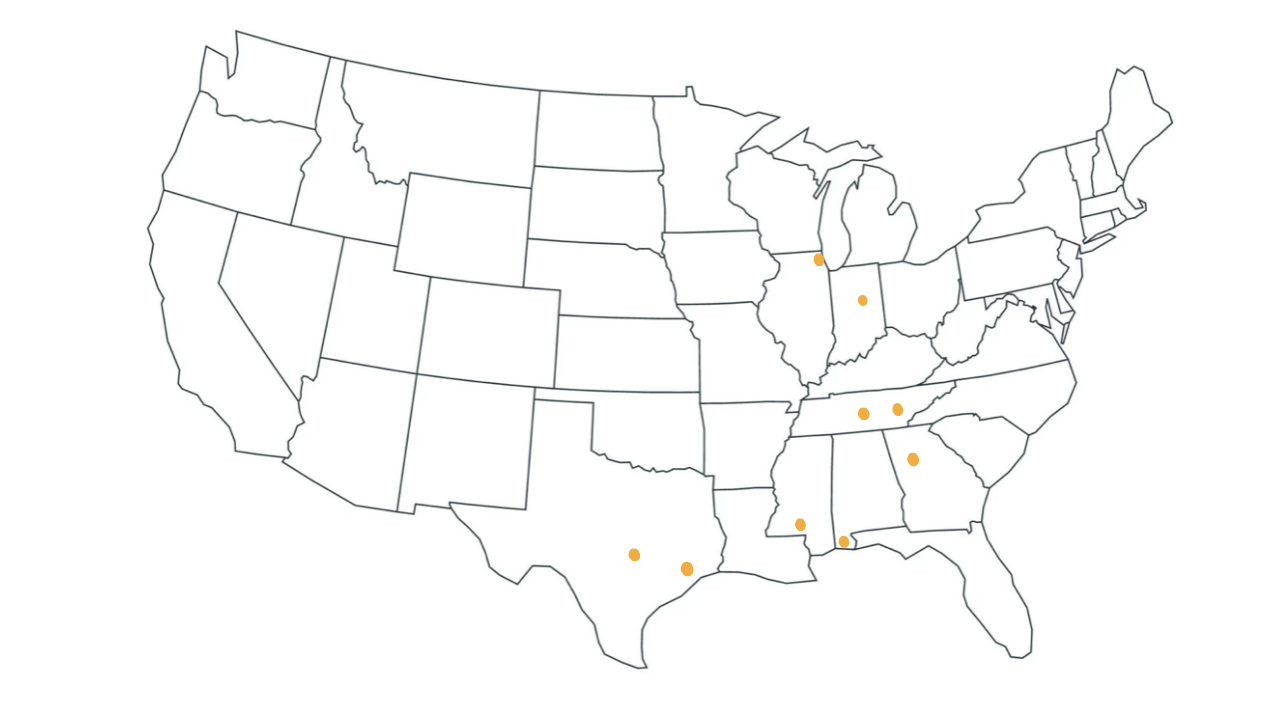 Map of the United States