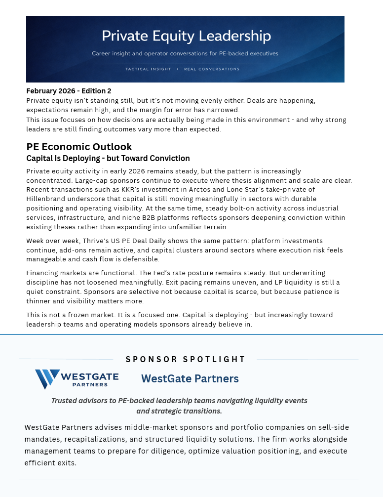 Executive Briefing front page thumbnail