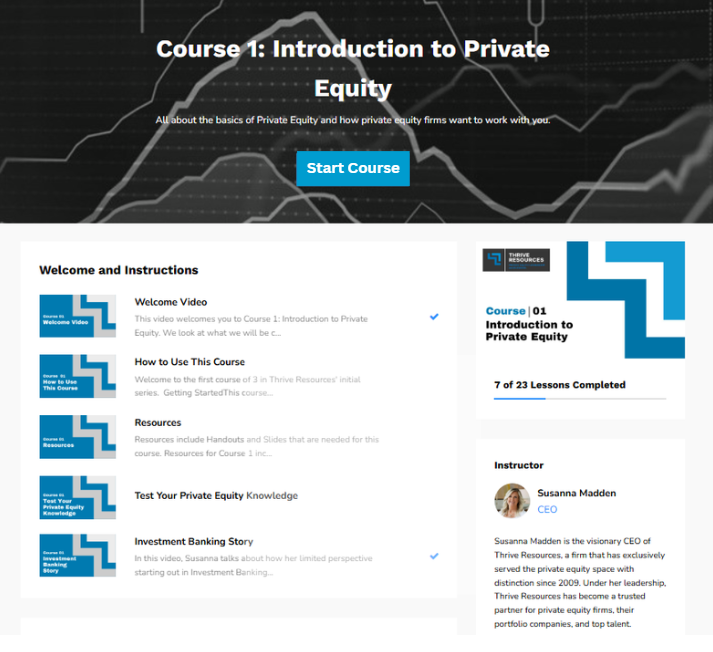 Introduction to Private Equity course