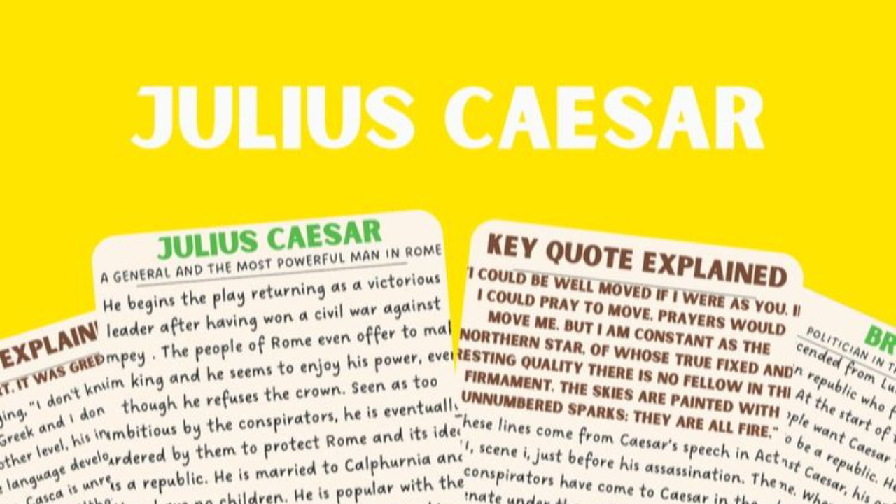 Julius Caesar GCSE Mindmap & Flashcards