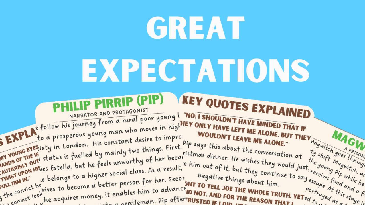 Great Expectations GCSE Mindmap & Flashcards