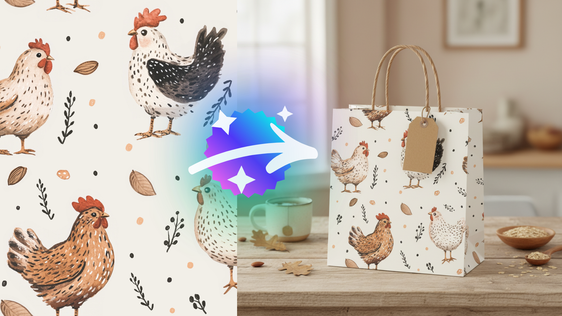 AI lifestyle scene for handmade products