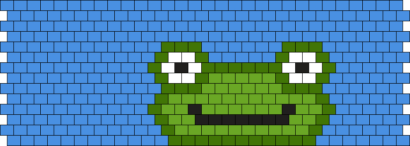 Frog Bead Pattern | Peyote Bead Patterns | Animals Bead Patterns