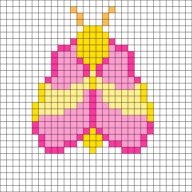 Rosy Maple Moth Perler