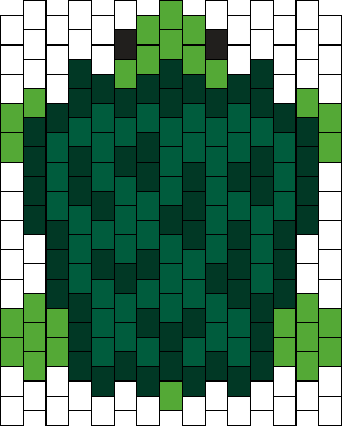Turtle Charm 4 Pony Bead Patterns | Animals Kandi Patterns for Kandi Cuffs