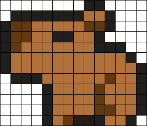 Capivara/Capybara Perler Bead Pattern | Bead Sprites | Animals Fuse ...