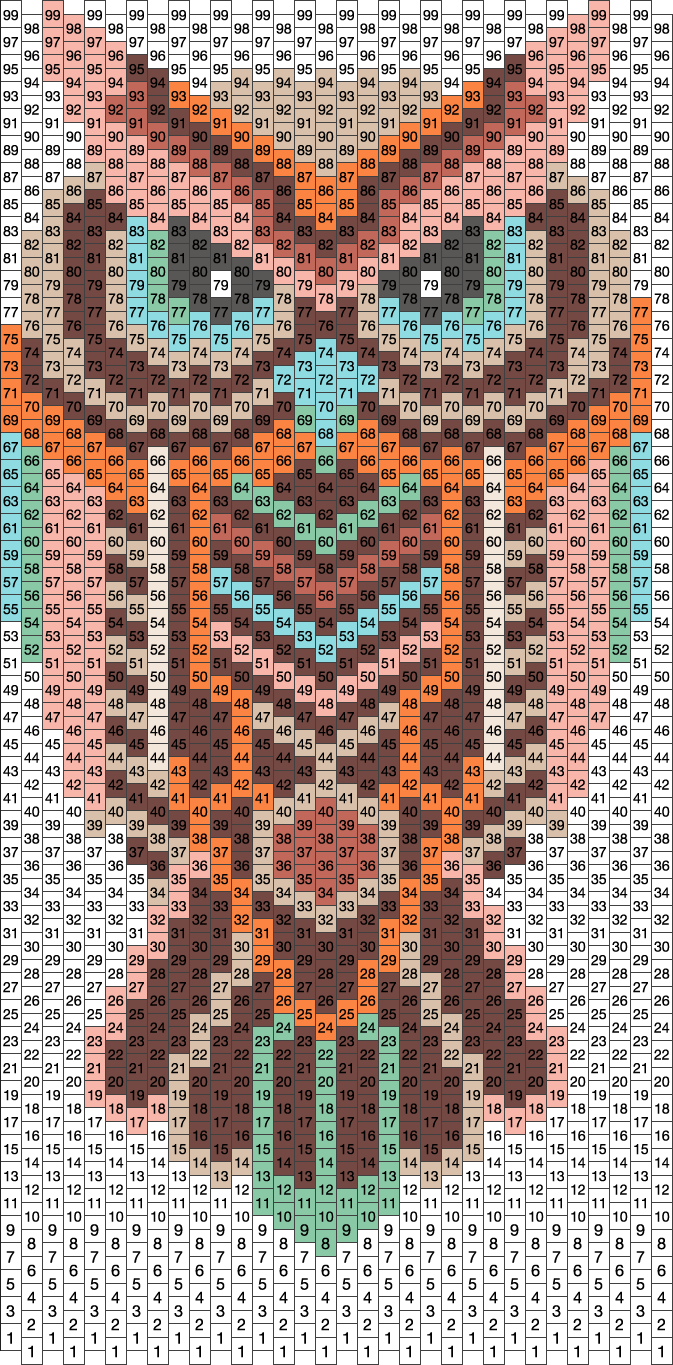 BUHO1 Pony Bead Patterns | Animals Kandi Patterns for Kandi Cuffs