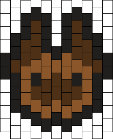 Brown Bat Pony Bead Patterns | Animals Kandi Patterns for Kandi Cuffs