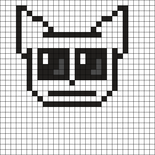 Cat Perler Bead Pattern | Bead Sprites | Animals Fuse Bead Patterns