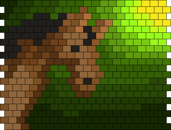 Horse Pixel Art Panel Bead Pattern | Peyote Bead Patterns | Animals ...