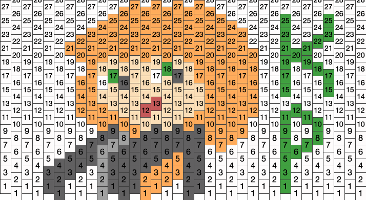 Kim Possible Pony Bead Patterns | Characters Kandi Patterns for Kandi Cuffs