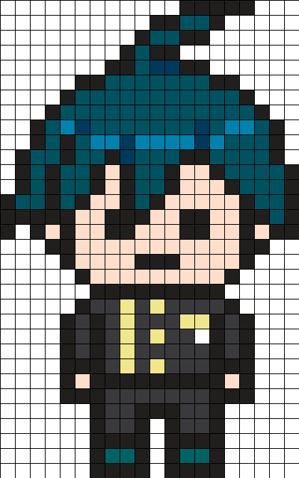 Shuichi Saihara Pixel Sprite 