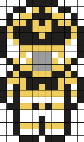 White Ranger Perler Bead Pattern | Bead Sprites | Characters Fuse Bead ...