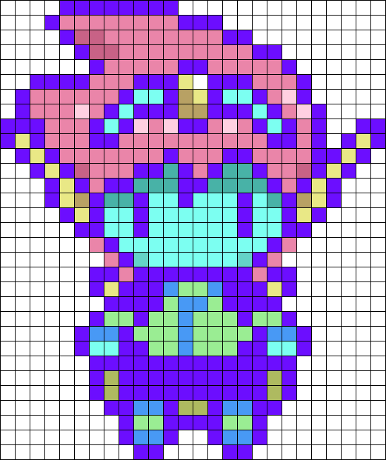 Omori Headspace Game-Accurate Hero Sprite Perler Bead Pattern, Bead Sprites