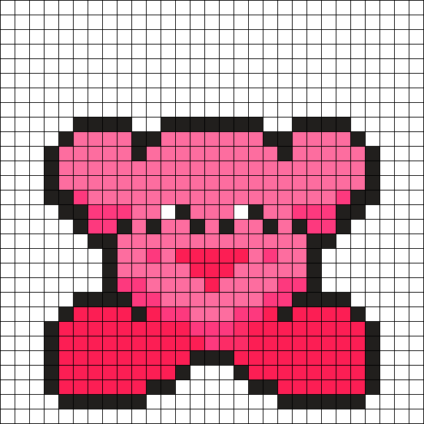 Kirby Big Perler Beads Pattern