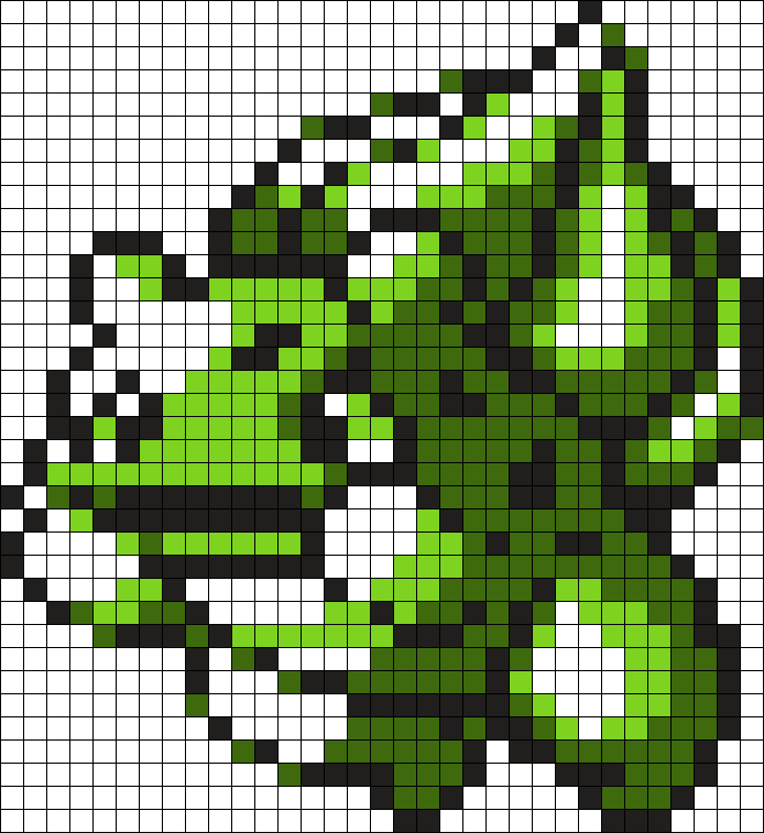 Bulbasaur Sprite Perler Bead Pattern / Bead Sprite - Shiny Bulbasaur Pixel  Art, png, transparent png