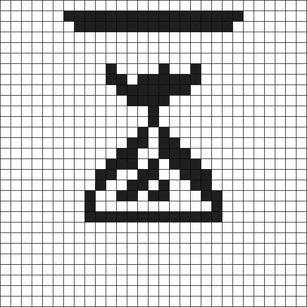 Unus Annus Hourglass Perler :)