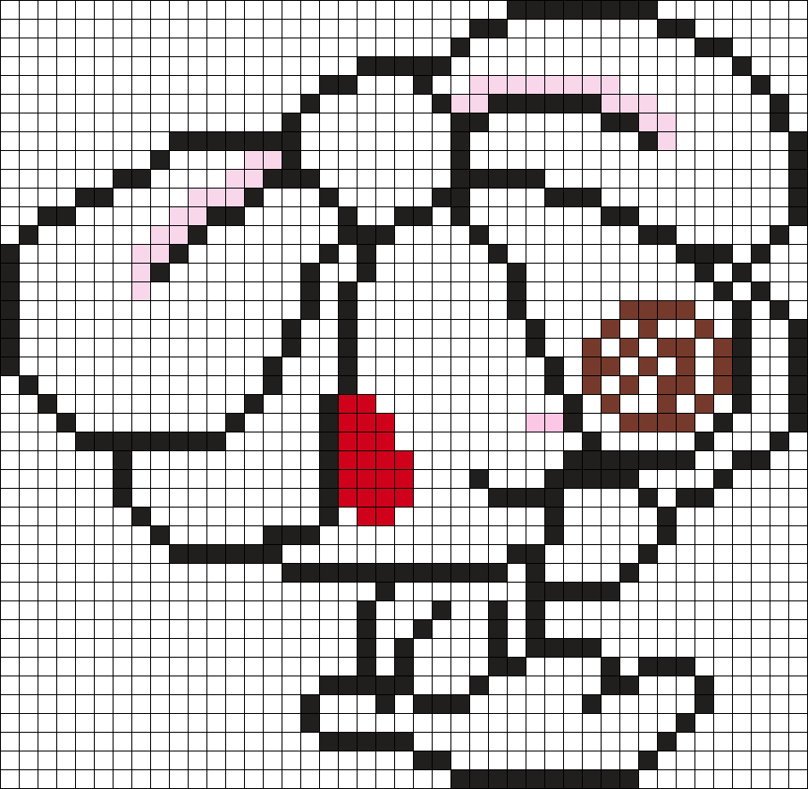 Hanyo Usagi The All-purpose Rabbit Perler Bead Pattern | Bead Sprites ...