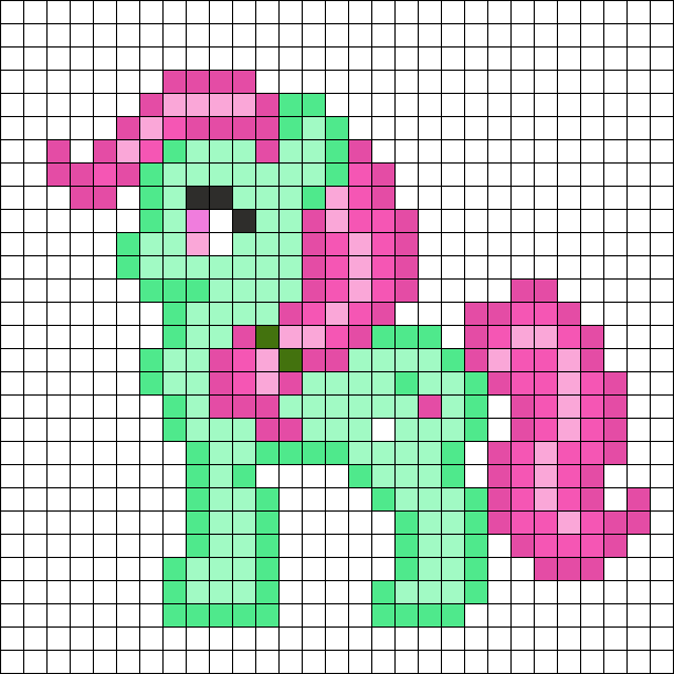 Mlp Generation 4 Minty Perler Bead Sprite