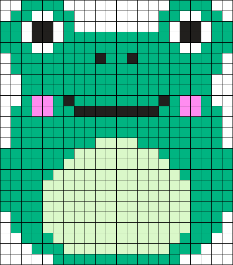 Squishmallow Ludwig The Frog Perler