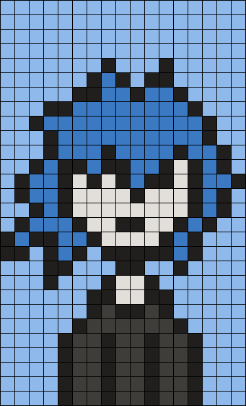 Random Little Character Perler Bead Pattern | Bead Sprites | Characters ...