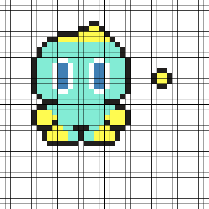 Sonic Advance 2 Hero Chao Perler Bead Pattern, Bead Sprites