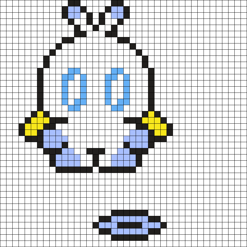 Sonic Advance 2 Hero Chao Perler Bead Pattern, Bead Sprites