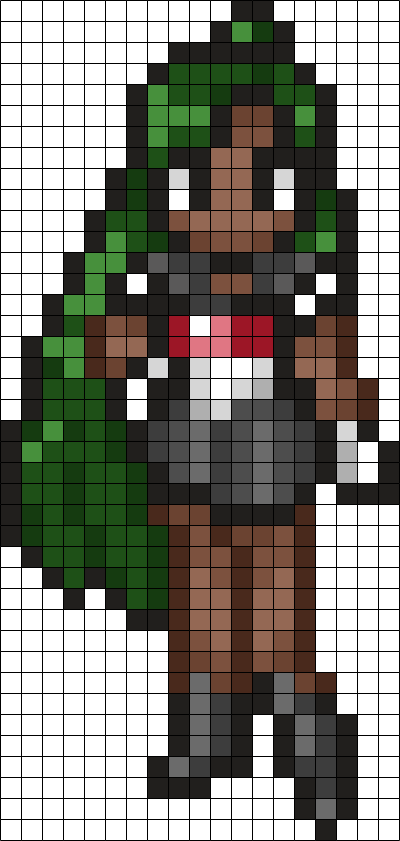 Sailor Pluto Perler Bead Pattern | Bead Sprites | Characters Fuse Bead ...