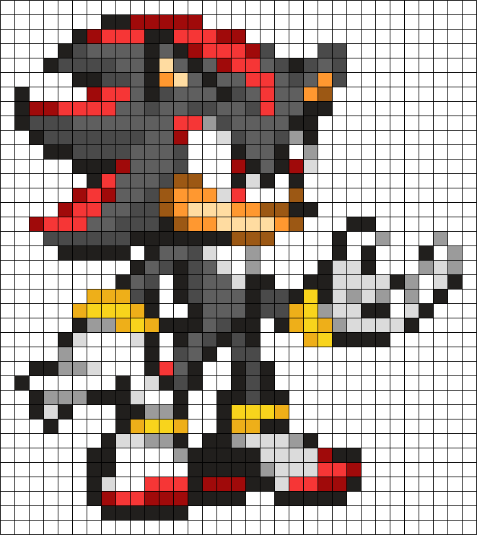 Shadow sonic pixel art